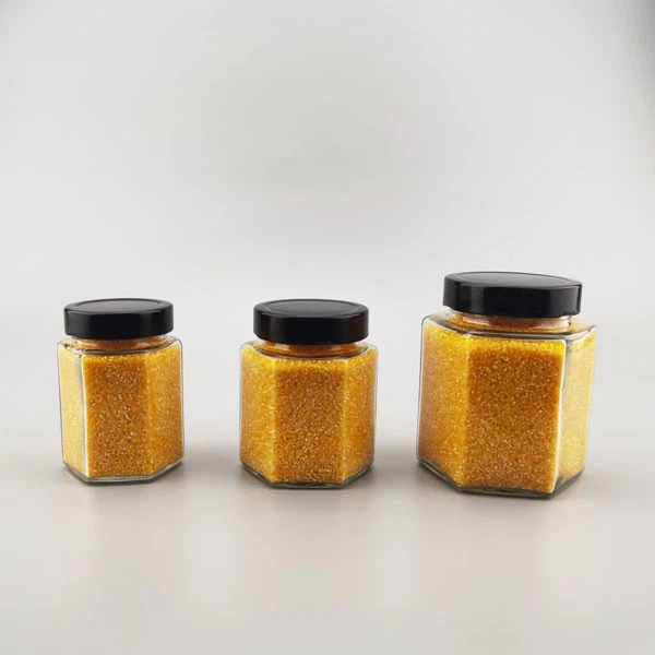 Hexagon Glass Jar